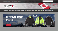 Desktop Screenshot of frontlineoutfitters.ca